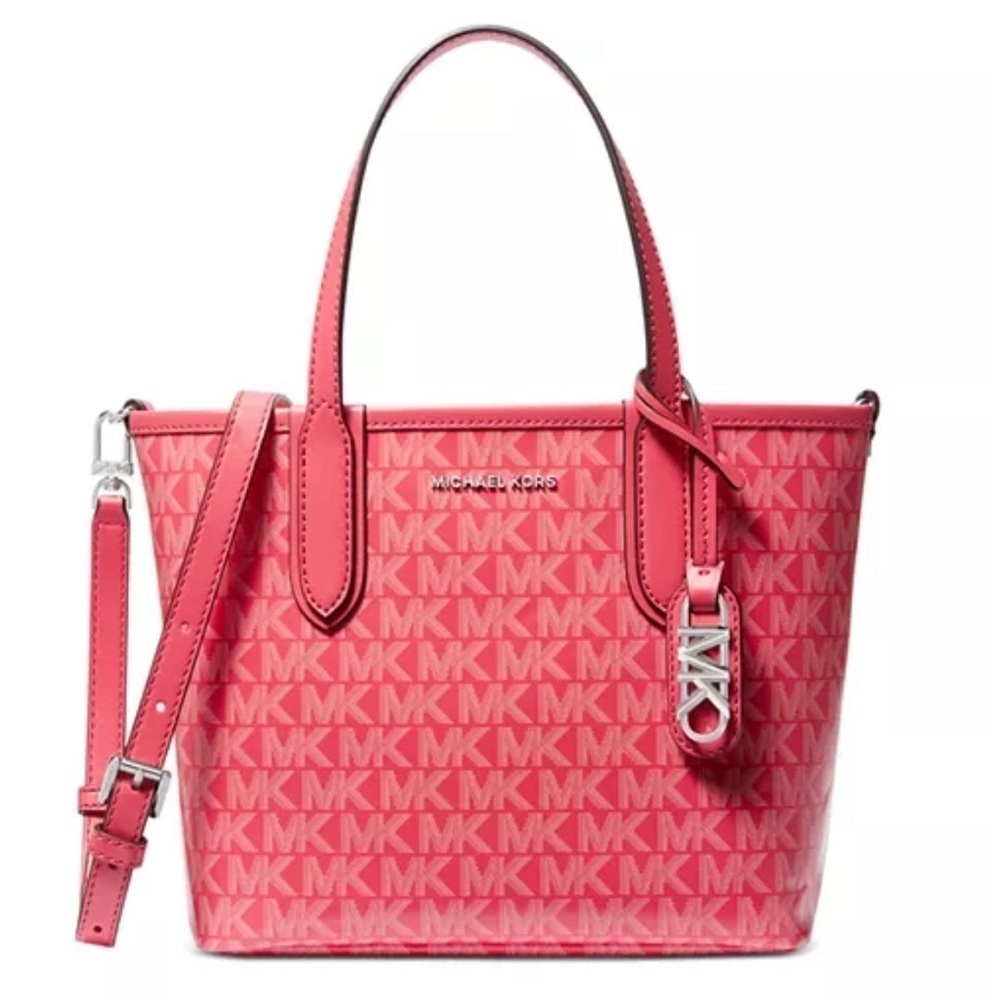 Michael Michael Kors Logo Eliza Extra Small East West Open Tote